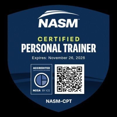 NASM Certified Personal Trainer credential badge