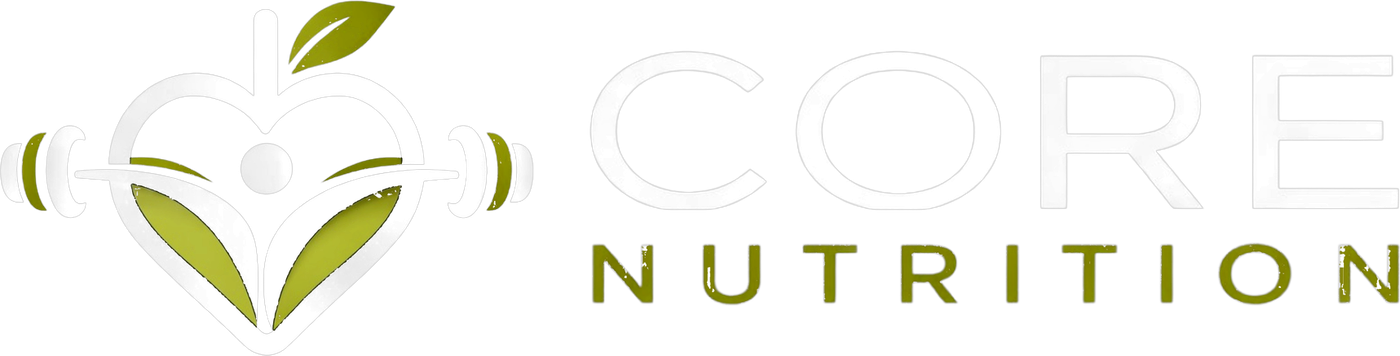 Light Core Nutrition logo on charcoal